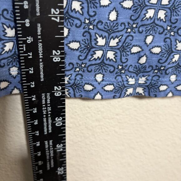 LOFT Tank Top Women's XL Round Neck Red Floral Boho Sleeveless Casual Shirt - Picture 5 of 8